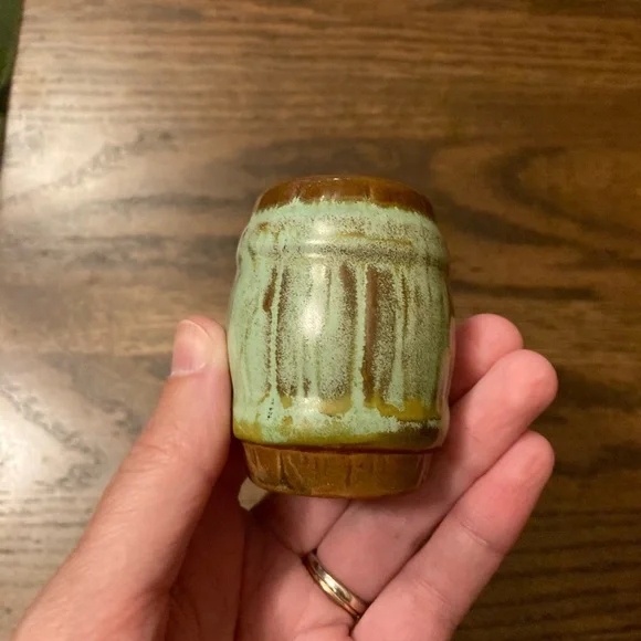 Frankoma Prairie Green Steak Platter & Pepper Shaker Farmhouse Western Irish - Picture 4 of 10